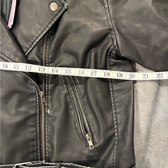 Wild Fable Black Faux Leather Jacket Small - Picture 11 of 12